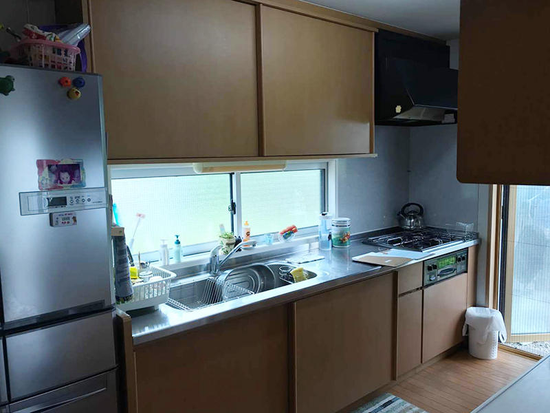 キッチンリフォーム施工前 システムキッチン|滋賀でリフォームするなら匠工房