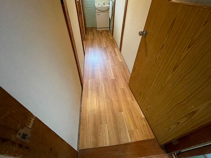 フローリングリフォーム完成　洗面｜滋賀でリフォームするなら匠工房