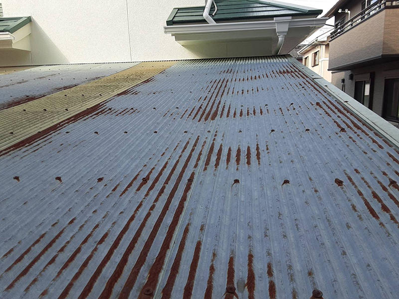 ポリカリフォーム施工前　錆｜滋賀でリフォームするなら匠工房