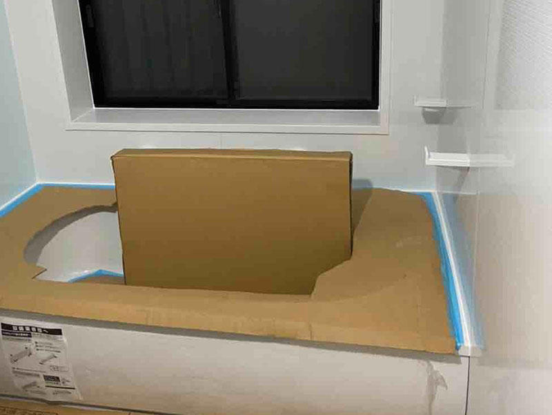 お風呂リフォーム施工中　システムバス組立｜滋賀でリフォームするなら匠工房