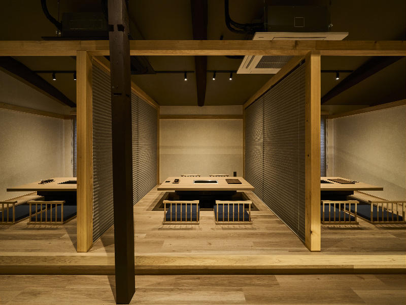 肉料理 川もり様　飲食店　小人数の半個室バージョン｜滋賀や大阪で店舗リフォームなら匠工房