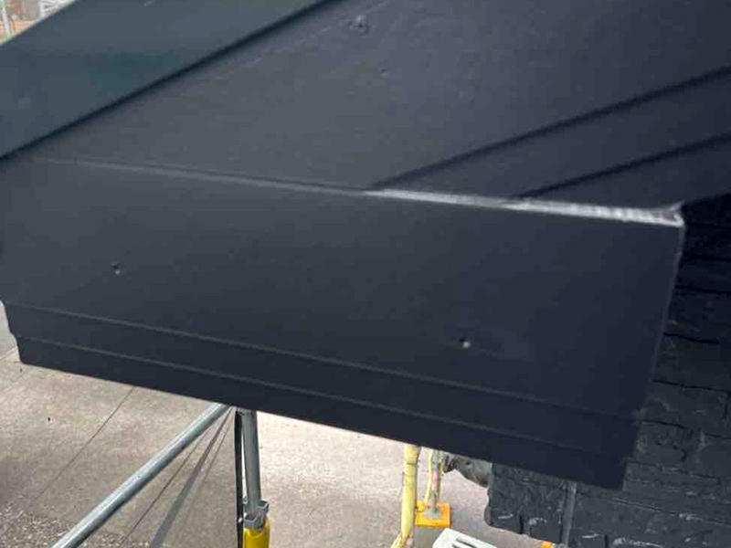 屋根塗装リフォーム完成　破風板｜滋賀でリフォームするなら匠工房