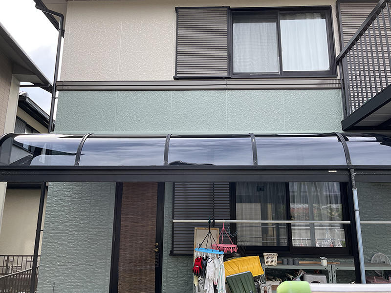 テラスリフォーム完成　パネル貼り替え｜滋賀でリフォームするなら匠工房