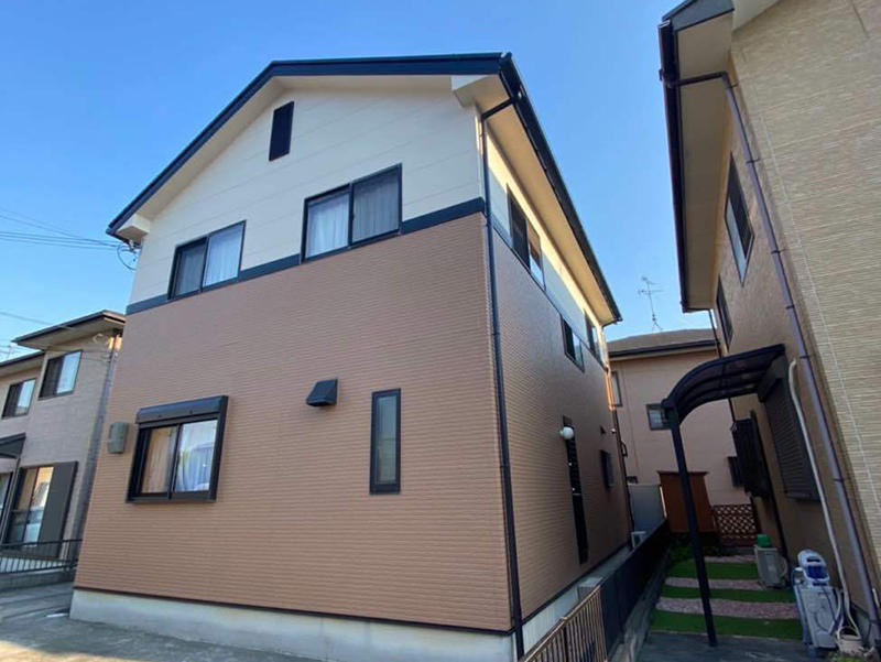 外壁塗装リフォーム完成 外壁 SK化研 プレミアムシリコン|滋賀でリフォームするなら匠工房