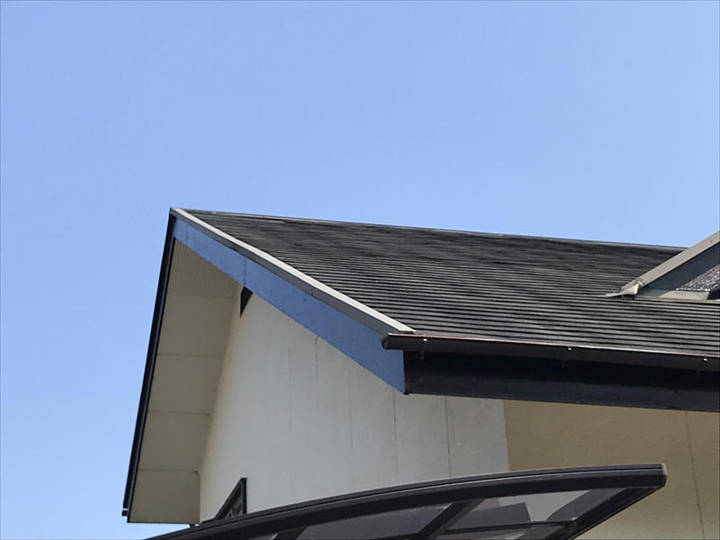 棟を板金で補修しました