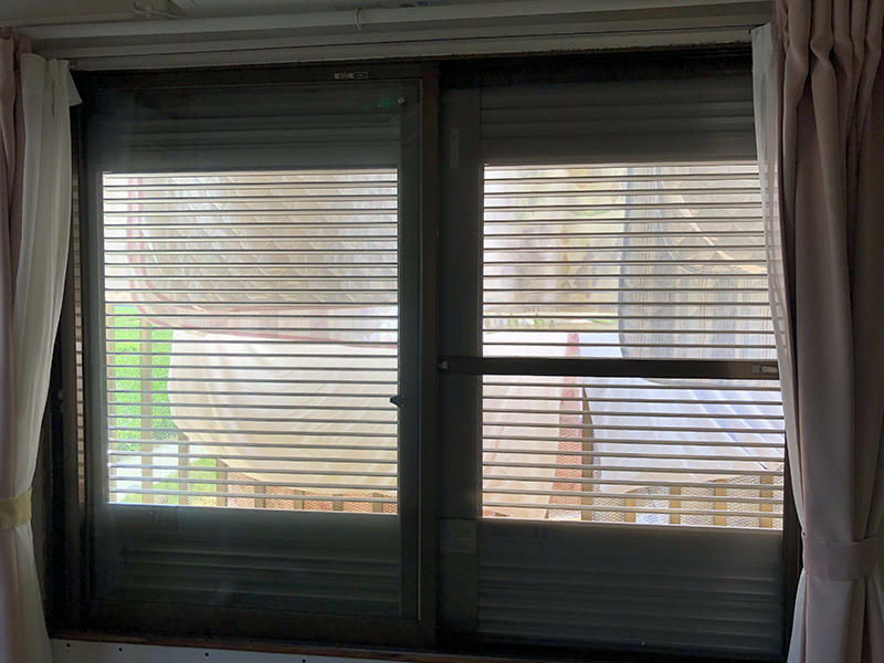 採光が取れるので、中にいても明るいお部屋に