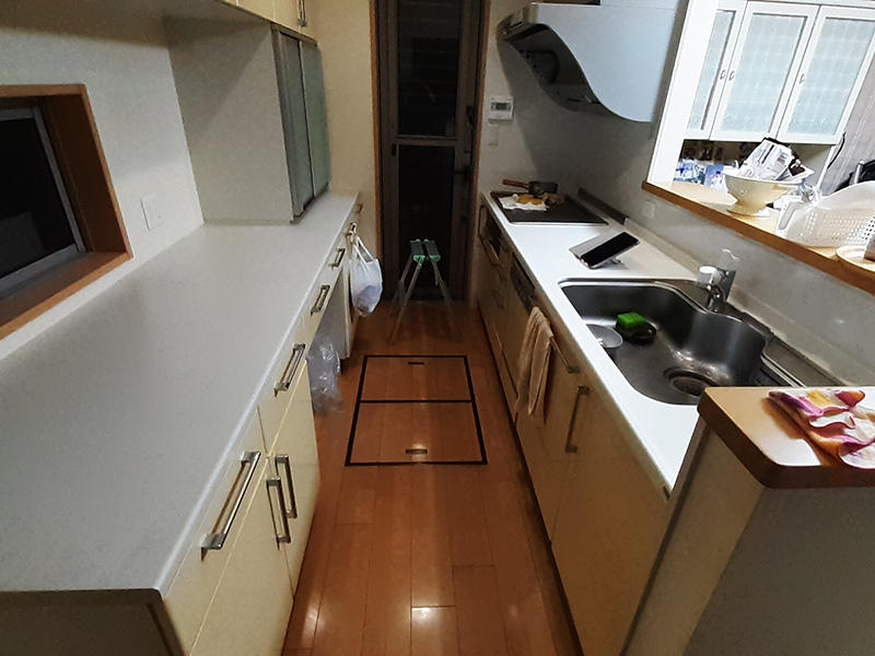 キッチンリフォーム施工前　キッチン｜滋賀でリフォームするなら匠工房