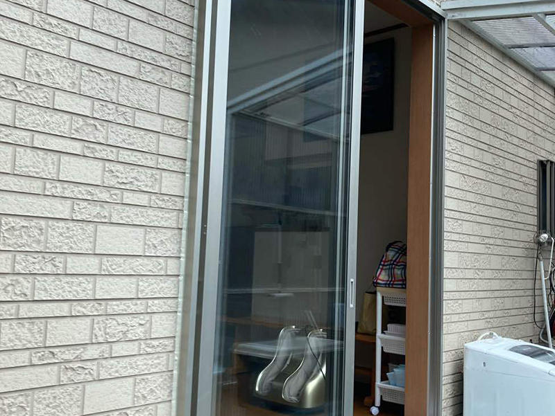 窓入れ替えリフォーム完成 掃き出し窓 リクシル サーモスA|滋賀でリフォームするなら匠工房