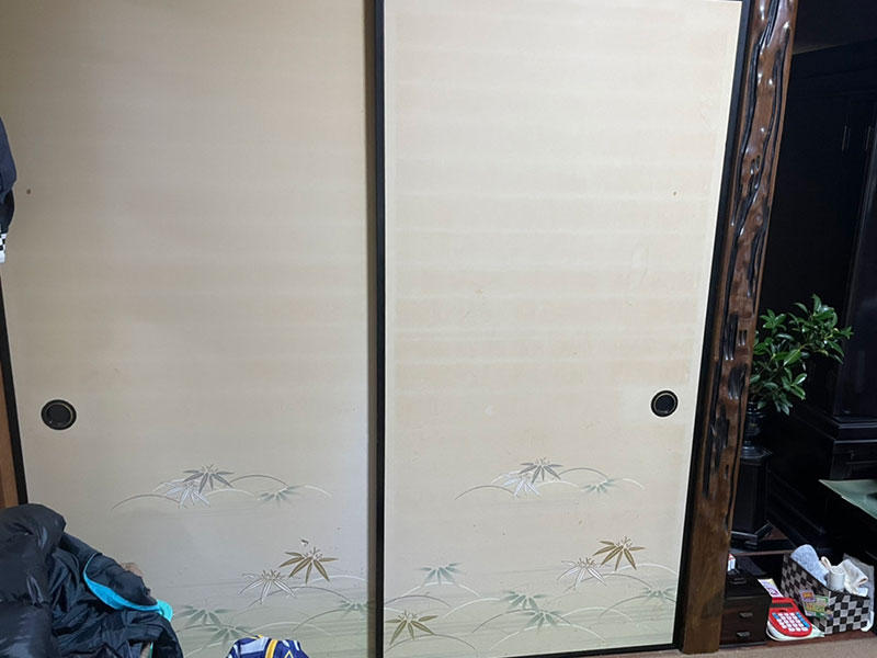 和室リフォーム施工前 襖|滋賀でリフォームするなら匠工房