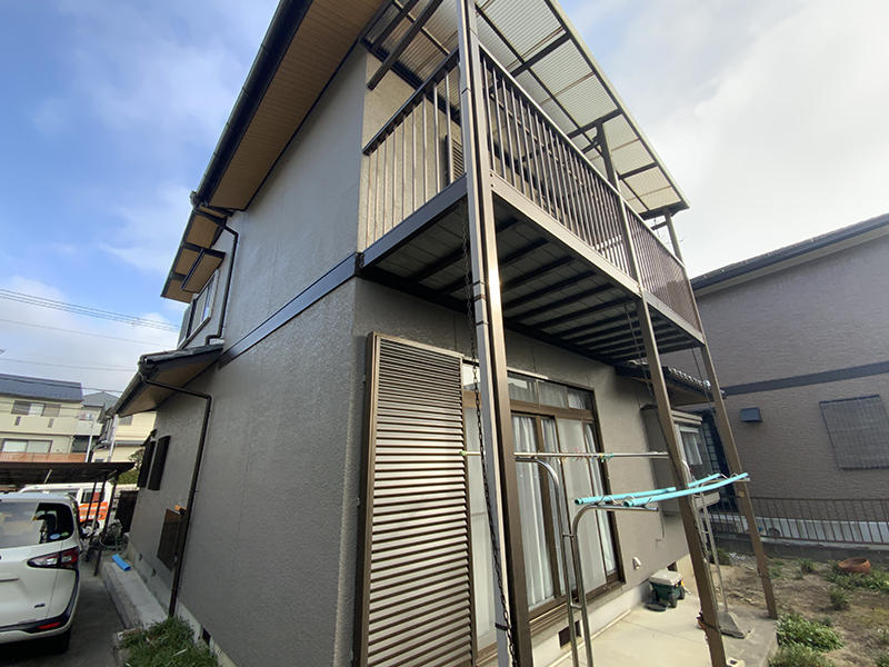 湖南市屋根・外壁リフォーム施工事例