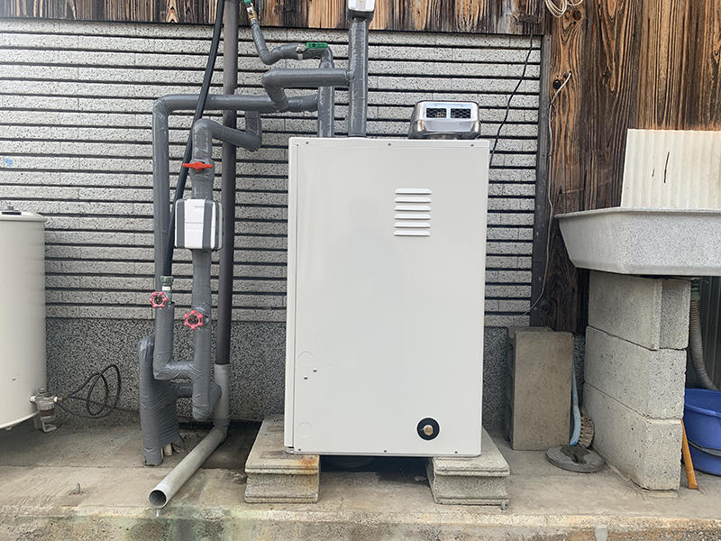 石油給湯器リフォーム施工事例