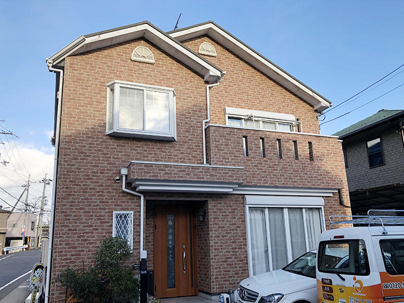 外壁塗装・屋根塗装リフォーム施工前　外壁｜滋賀でリフォームするなら匠工房