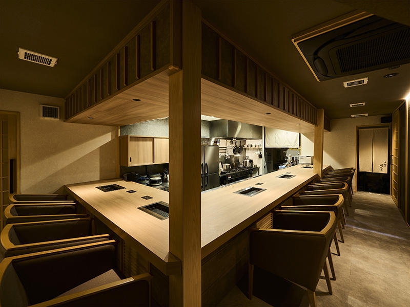 京都府京都市 肉料理 川もり様 店舗リフォーム工事