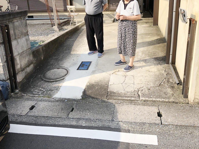 ガレージリフォーム施工前　伸縮ゲート｜滋賀でリフォームするなら匠工房