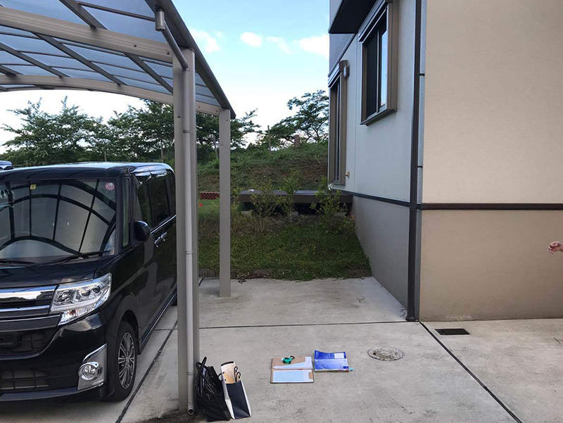 施工前　サイクルポート設置予定