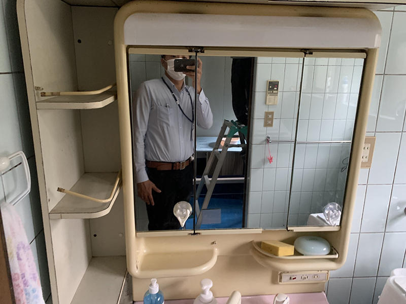 洗面リフォーム施工前 洗面|滋賀でリフォームするなら匠工房