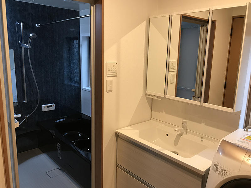 洗面台リフォーム完成　洗面台　パナソニック　Cライン｜滋賀でリフォームするなら匠工房