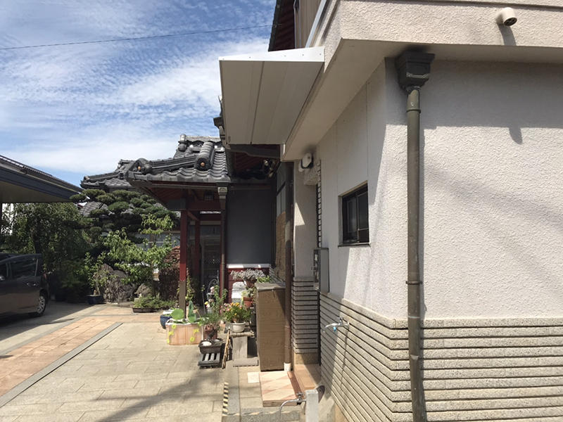 庇リフォーム完成 勝手口に庇|滋賀でリフォームするなら匠工房