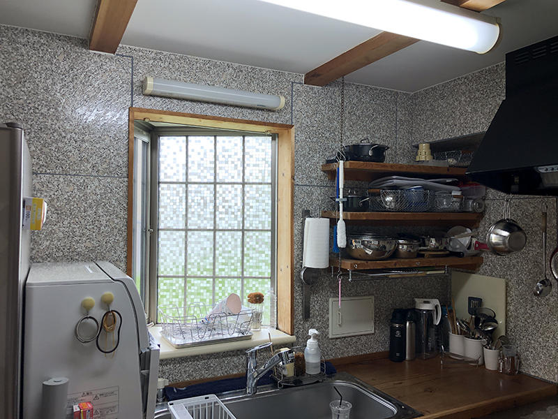 キッチンリフォーム施工前　キッチン収納｜滋賀でリフォームするなら匠工房