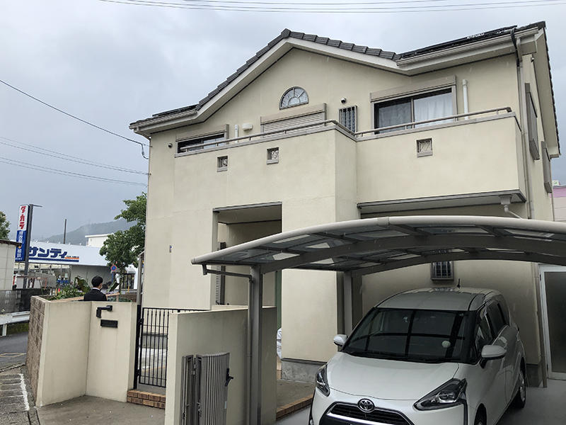 外壁リフォーム施工前　チョーキング｜滋賀でリフォームするなら匠工房