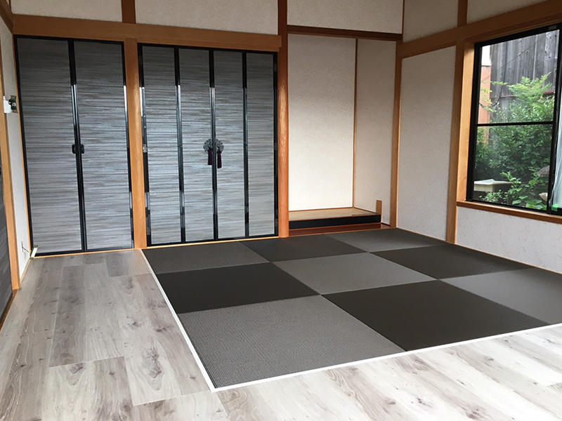 和室リフォーム完成　フローリングと畳を使ったデザインに｜滋賀でリフォームするなら匠工房