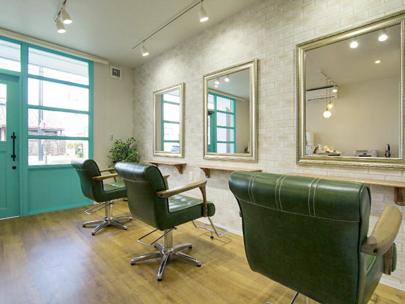 京都府城陽市 cut&color Shine様 店舗リフォーム施工事例