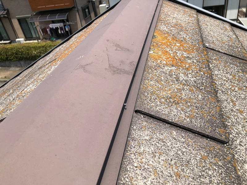 屋根リフォーム施工前　経年劣化｜滋賀でリフォームするなら匠工房