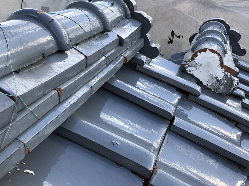 屋根リフォーム施工前　屋根瓦｜滋賀でリフォームするなら匠工房