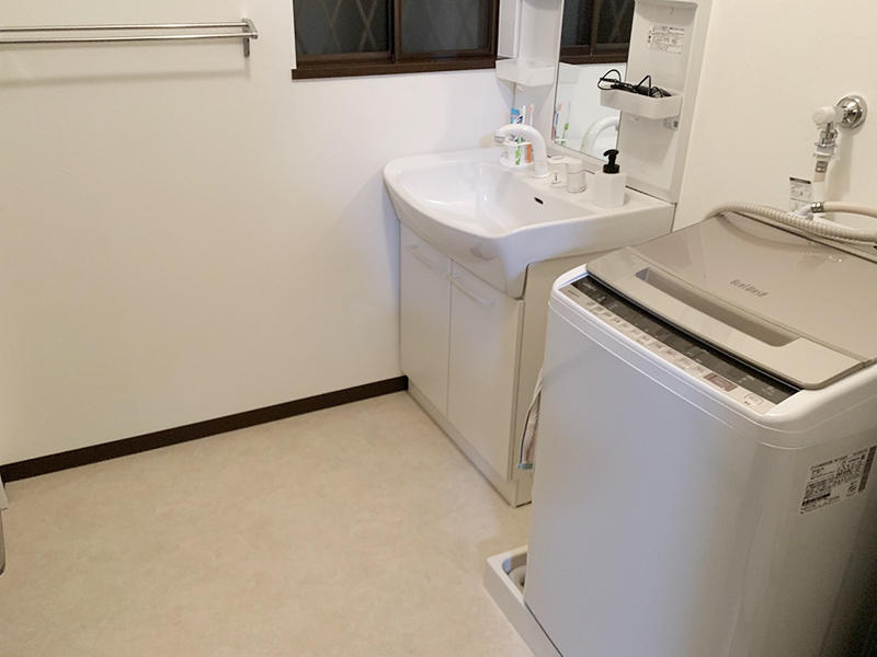 洗面リフォーム完成　洗面脱衣室の内装｜滋賀でリフォームするなら匠工房