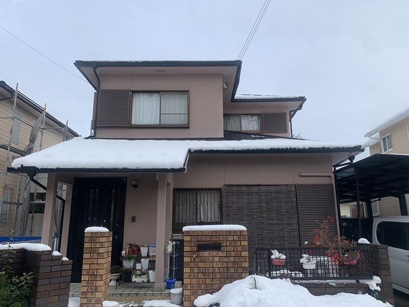 雨樋リフォーム施工前　外観｜滋賀でリフォームするなら匠工房