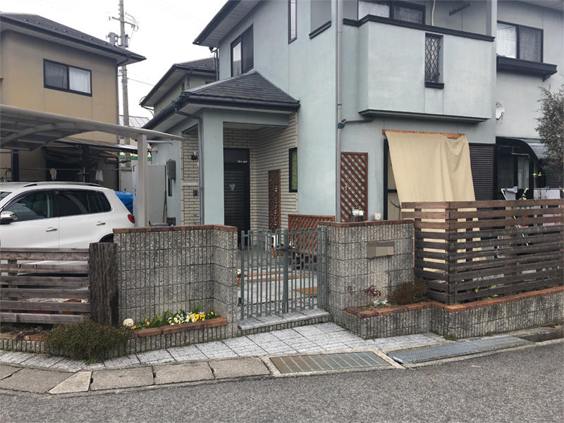 施工事例　湖南市　滋賀　外構