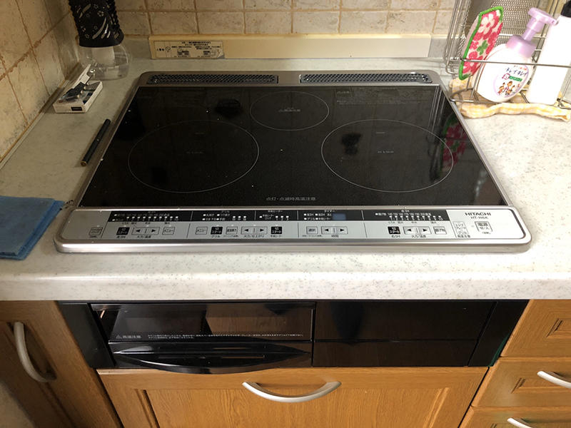 IHリフォーム完成　IH　HITACHI　HT-H6K(K)｜滋賀でリフォームするなら匠工房