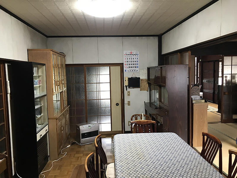 古民家リフォーム施工前　ダイニングスペース｜滋賀でリフォームするなら匠工房