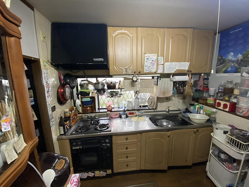 キッチンリフォーム施工前　キッチン｜滋賀でリフォームするなら匠工房