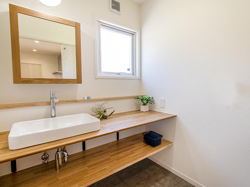 新築注文住宅完成　洗面台｜滋賀で家を建てるなら匠工房