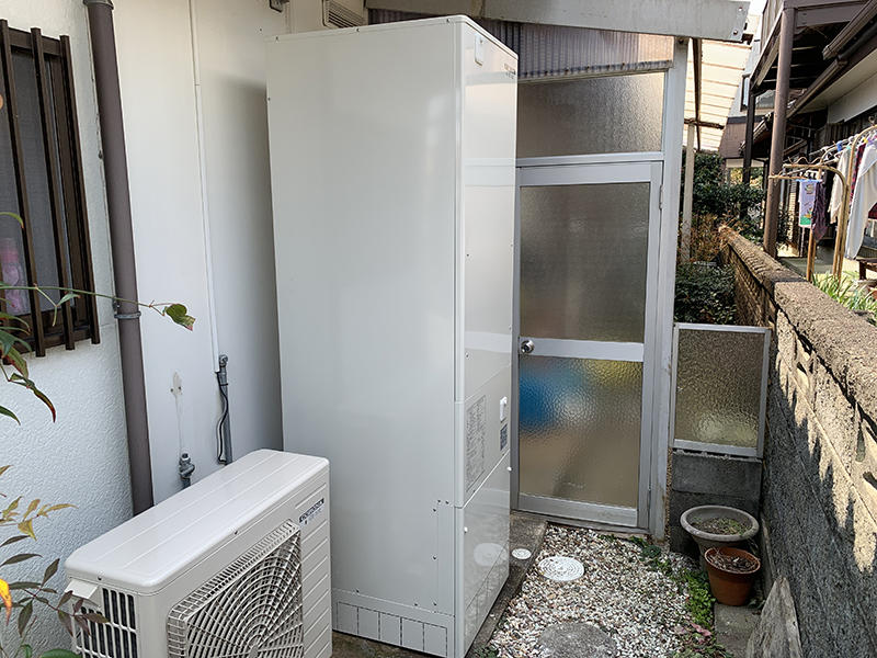 甲賀市エコキュート施工事例