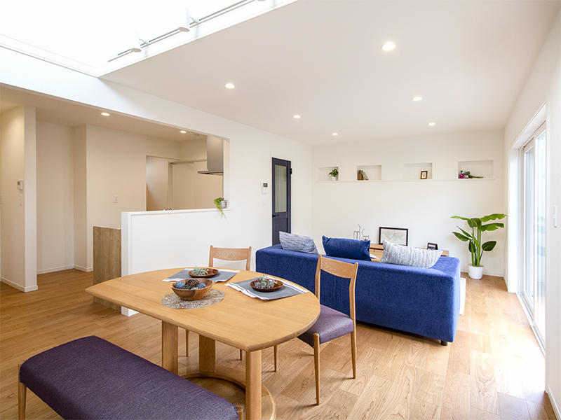 ゼロキューブ新築完成　LDK　リビング｜滋賀で家を建てるなら匠工房