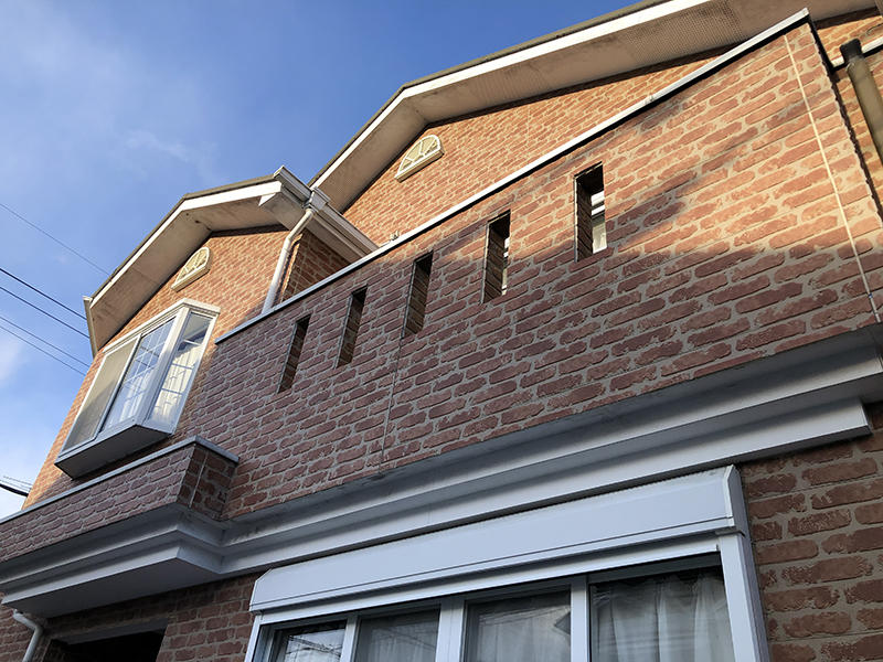 外壁塗装・屋根塗装リフォーム施工前　チョーキング現象はなし｜滋賀でリフォームするなら匠工房