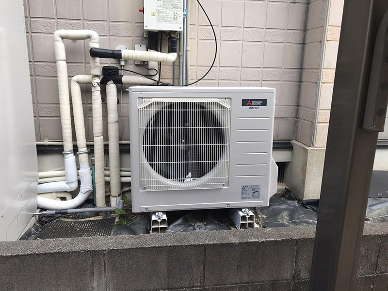 エコキュートには室外機が必要です