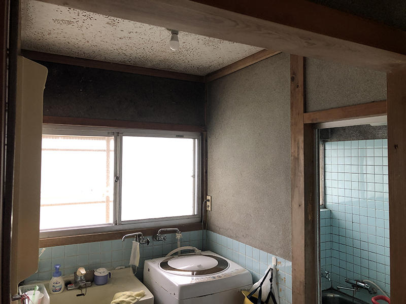 水まわりリフォーム施工前　洗面所｜滋賀でリフォームするなら匠工房