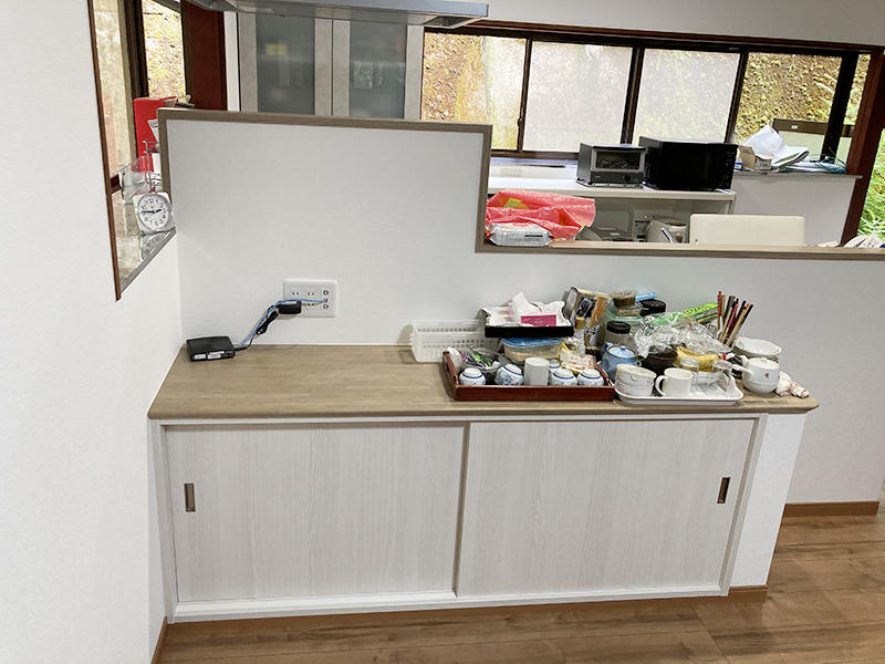 キッチンリフォーム完成　キッチン収納｜滋賀でリフォームするなら匠工房