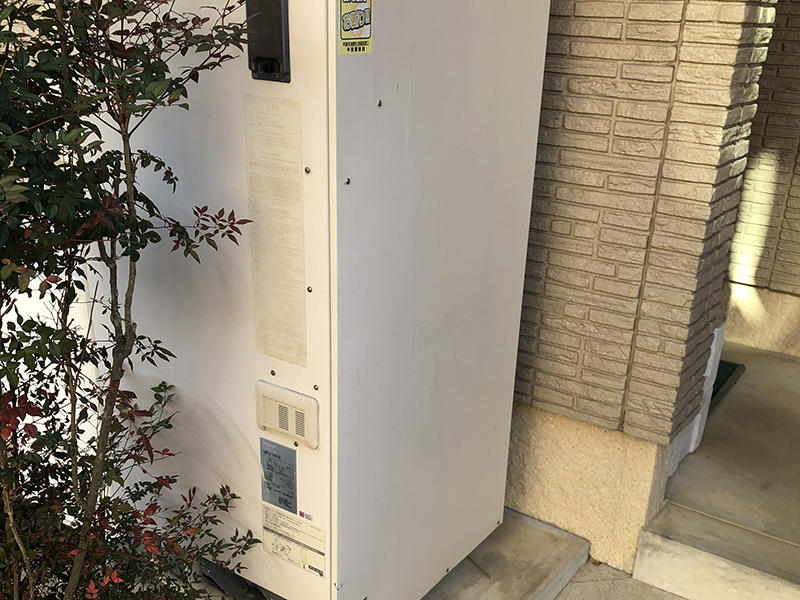 エコキュートリフォーム施工前　室外機はありません｜滋賀でリフォームするなら匠工房