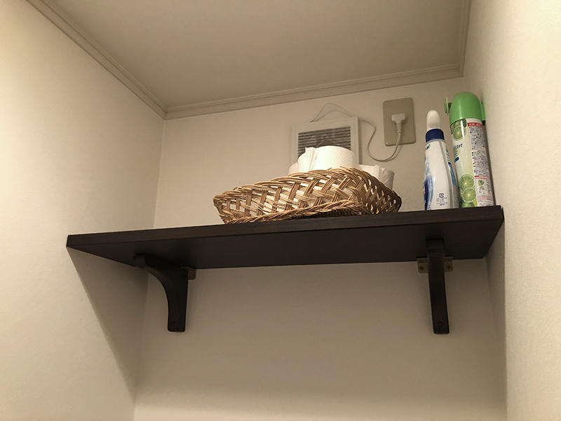 トイレリフォーム完成　収納棚｜滋賀でリフォームするなら匠工房