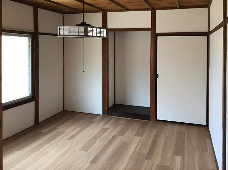 和室を洋室に変更しました