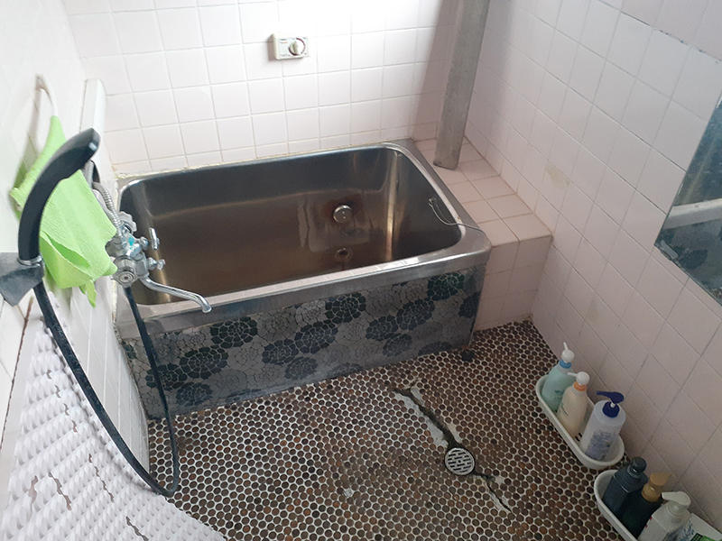 お風呂リフォーム施工前 在来のお風呂(タイル)|滋賀でリフォームするなら匠工房