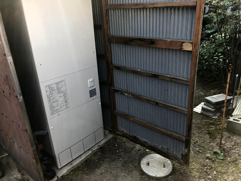 エコキュートリフォーム完成　エコキュート　コロナ｜滋賀でリフォームするなら匠工房