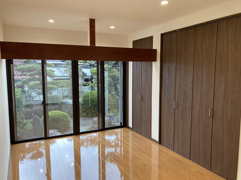 蒲生郡和室から洋室リフォーム施工事例