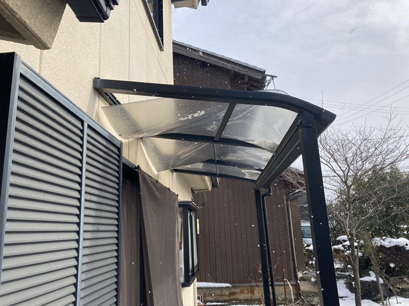 テラスリフォーム施工前　雪害｜滋賀でリフォームするなら匠工房