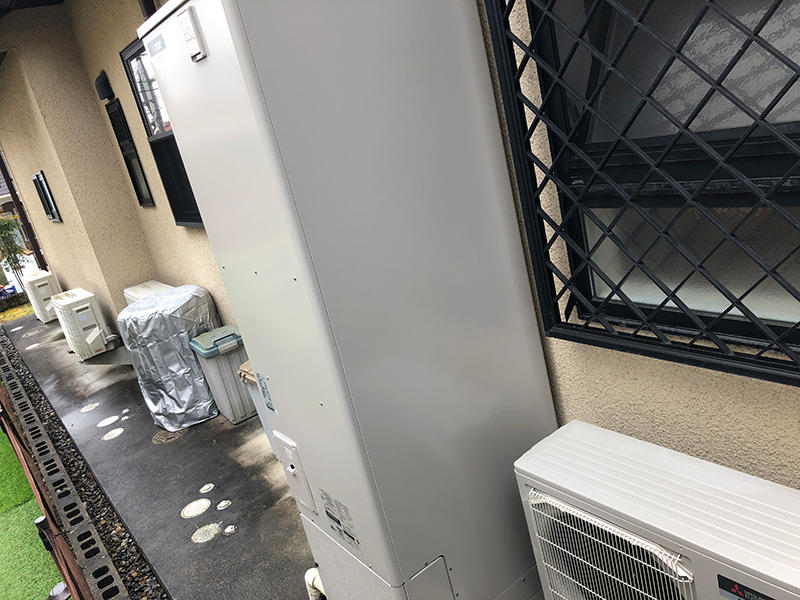 エコキュートリフォーム完成　エコキュート　ダイキン　高圧タイプ｜滋賀でリフォームするなら匠工房