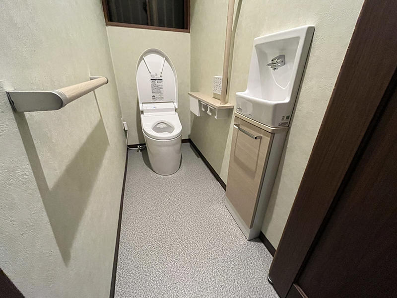 トイレリフォーム完成　手洗い別｜滋賀でリフォームするなら匠工房